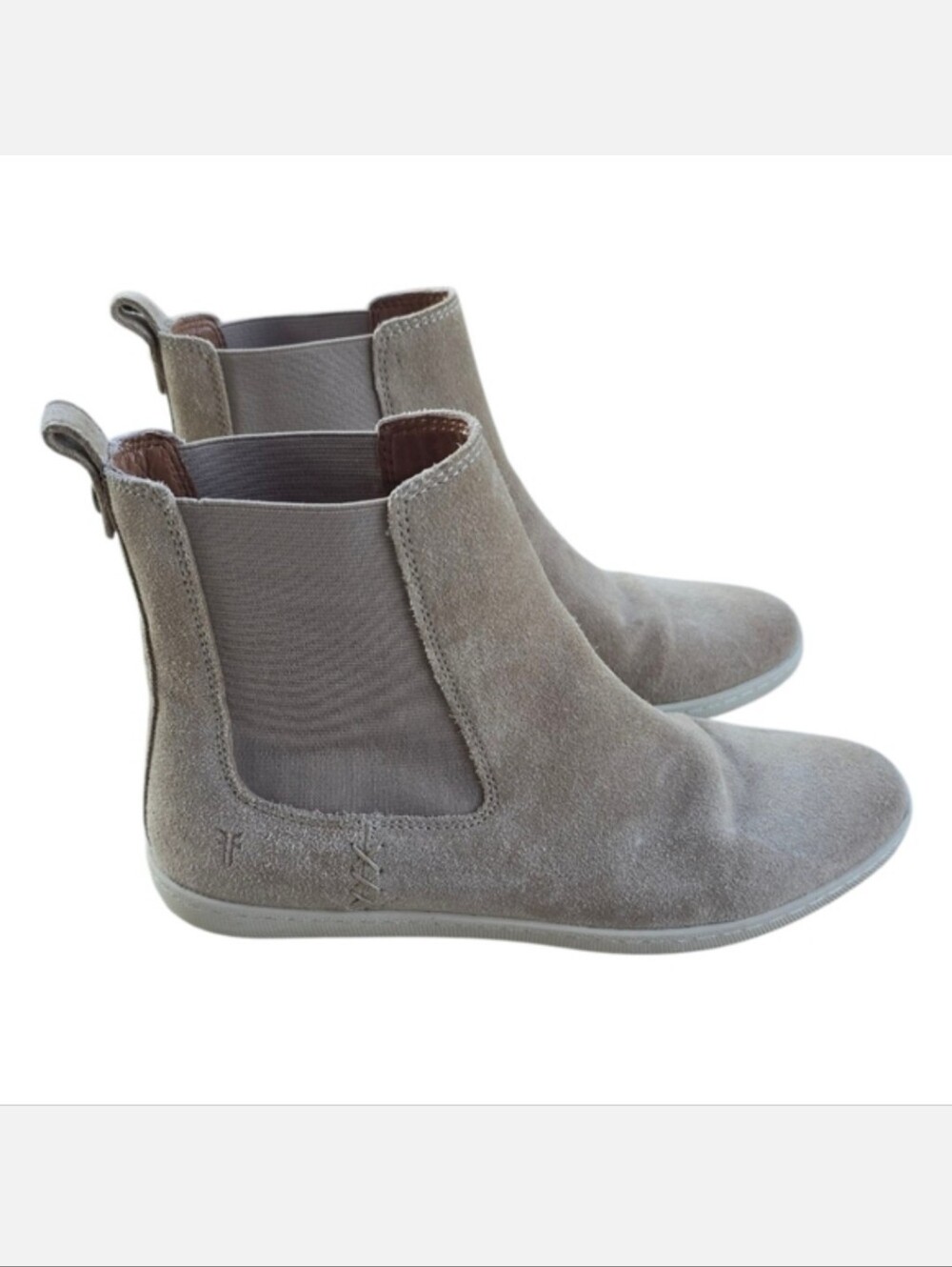 FRYE Women 9.5 M Tan Leather Melissa Chelsea Pull On Bootie Ankle Boots